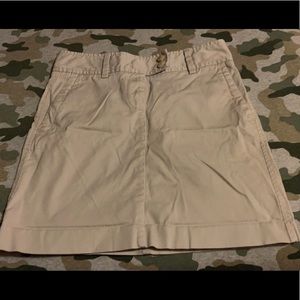 Jcrew stretchy skirt, size 0 tan color